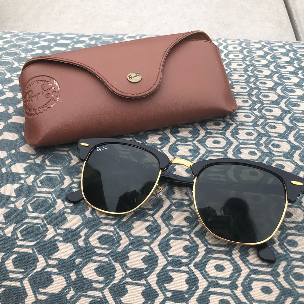 Ray Ban Clubmaster Unisex Sunglasses Black